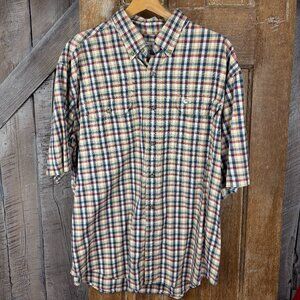 Carhartt Plaid Short Sleeve Button Down Size XL